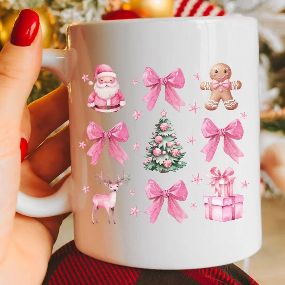 Wishing For A Pink Christmas Ceramic Mug NIP